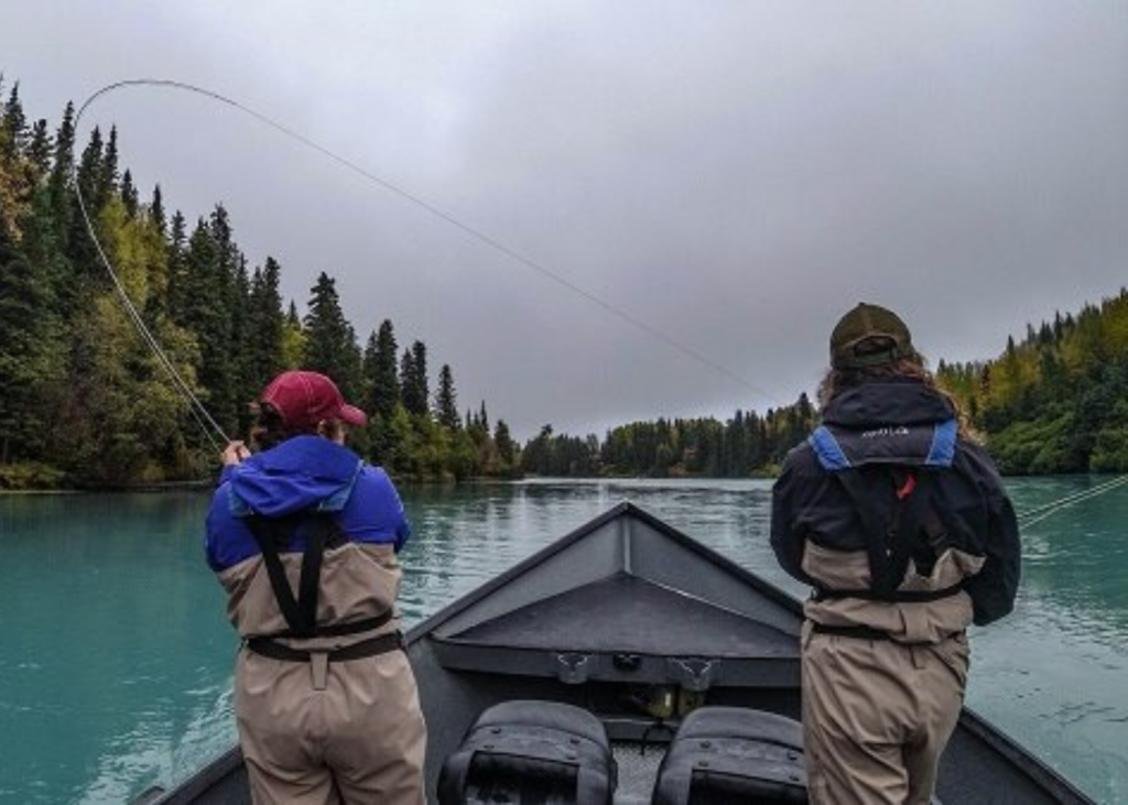 keeping warm alaska fishing lodge